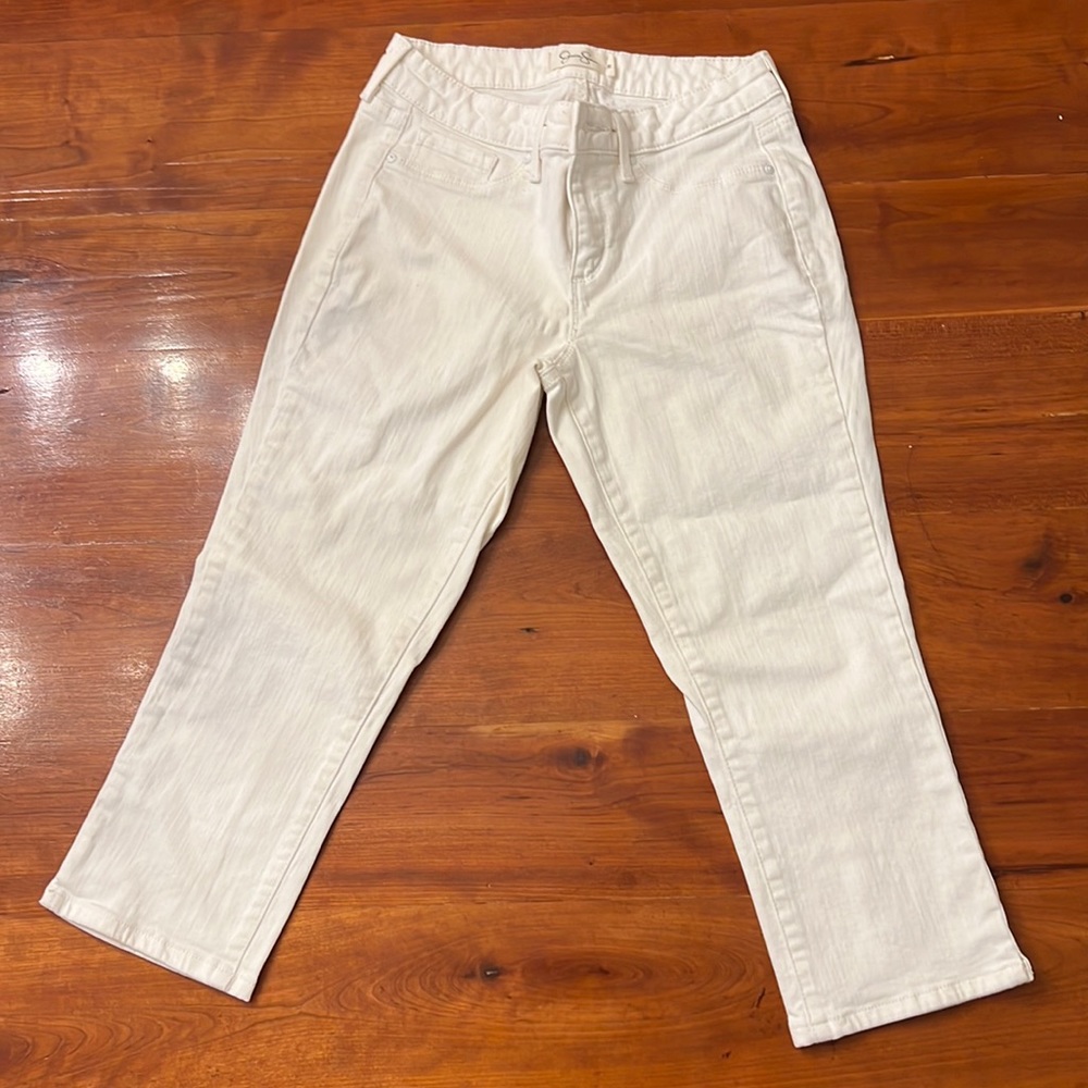 Jessica Simpson White Denim Capris